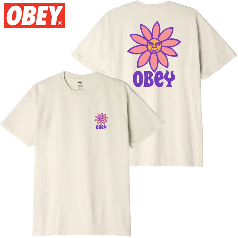 IxC OBEY OBEY PEACE FLOWER TEE(SAGO)IxCTVc OBEYTVc IxC OBEY