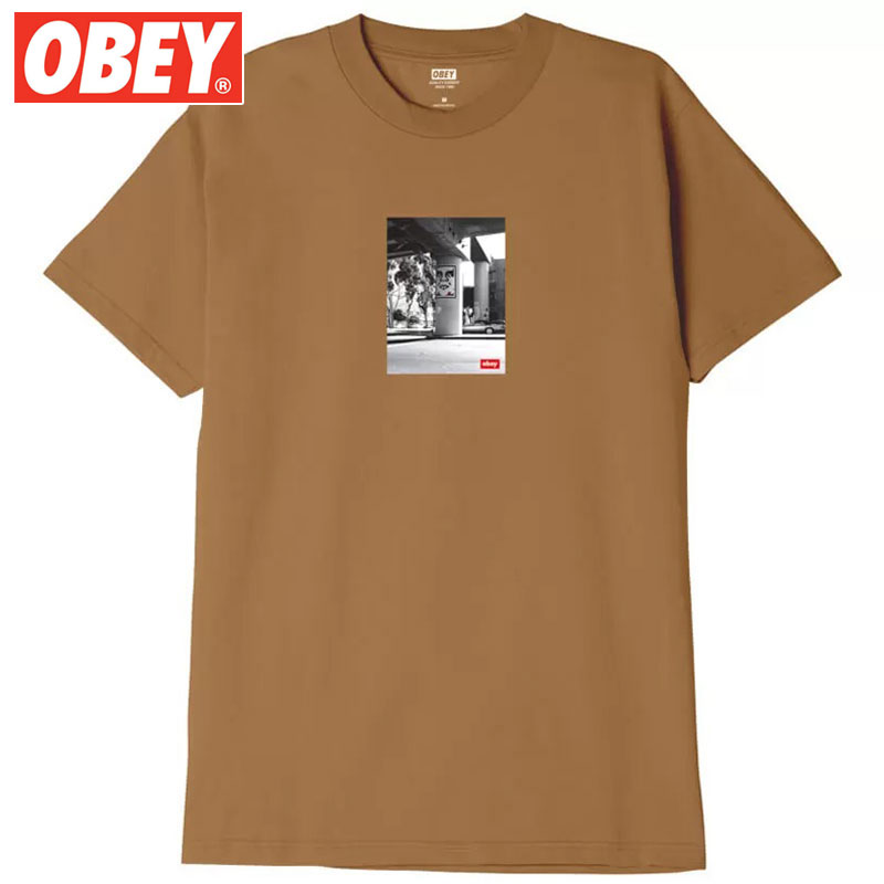 IxC OBEY OBEY URBAN RENEWAL TEE(uE  BROWN SUGAR)IxCTVc OBEYTVc IxC OBEY