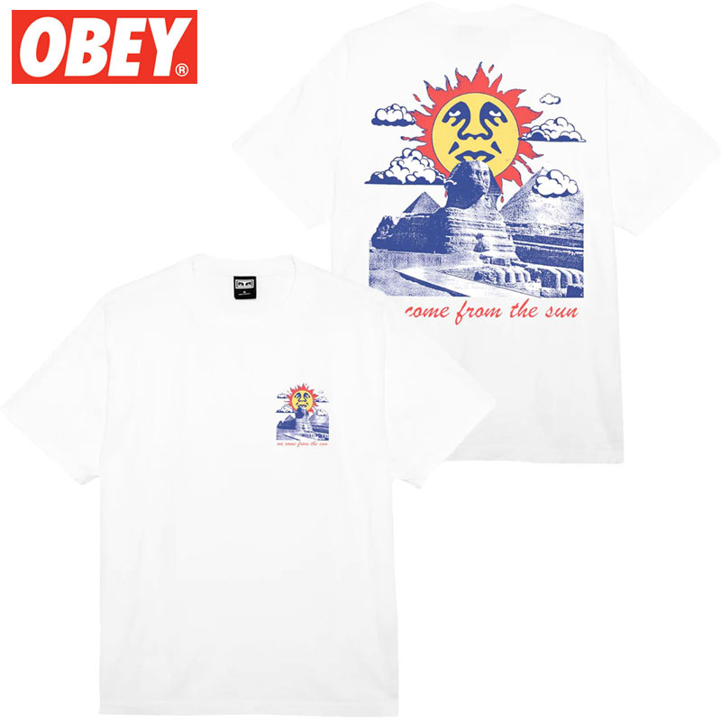 IxC OBEY OBEY WE COME FROM THE SUN TEE(zCg  WHITE)IxCTVc OBEYTVc IxC OBEY