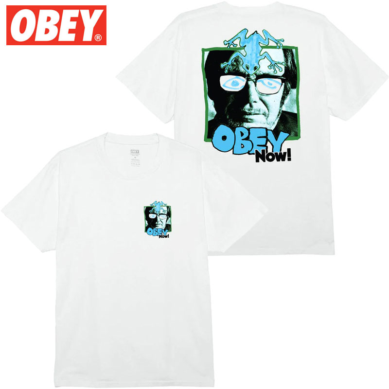 楽天WARP WEB SHOP 楽天市場店オベイ OBEY OBEY NOW！ TEE （ ホワイト 白 PIGMENT VINTAGE WHITE ） オベイTシャツ OBEYTシャツ オベイ半袖 OBEY半袖