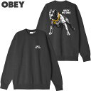 送料無料 オベイ OBEY OBEY NO ONE CREW ( ブラック 黒 BLACK ) オベイクルーネック OBEYクルーネック オベイトレーナー OB...