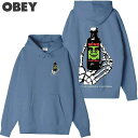 送料無料 オベイ OBEY OBEY MIND CONTROL HOOD ( ブルー 青 LEGION BLUE ) オベイパーカ OBEYパーカ オベイフーディー OBEYフーディー オベイスウェット OBEYスウェット プルオーバー