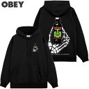 送料無料 オベイ OBEY OBEY MIND CONTROL HOOD ( ブラック 黒 BLACK ) オベイパーカ OBEYパーカ オベイフーディー OBEYフーディー オベイスウェット OBEYスウェット プルオーバー