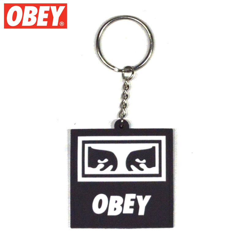 IxC OBEY ICON EYES RUBBER KEYCHAIN(ubN  BLACK)IxCL[z_[ OBEYL[z_[ IxCObY OBEYObY