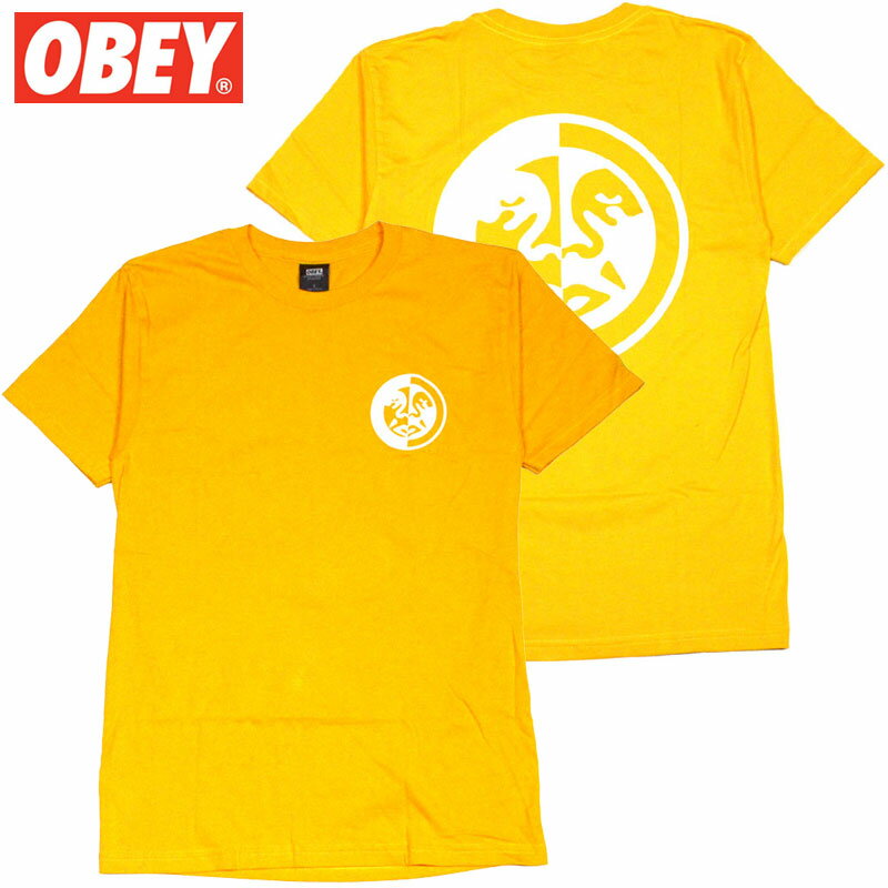 IxC OBEY OBEY SPLIT ICON BASIC TEES(GOLD)IxCTVc OBEYTVc IxC OBEY.