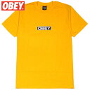 オベイ OBEY DEPOT BASIC TEES(GOLD)オベイTシャツ OBEYTシャツ オベイ半袖 OBEY半袖.