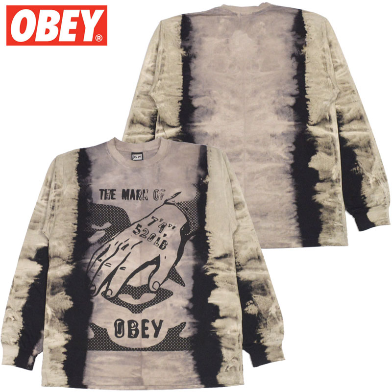 IxC OBEY MARK OF OBEY TIE DYE LONGSLEEVE TEE(ubN  BLACK)IxCT OBEYT IxCOTVc OBEYOTVc IxC OBEY