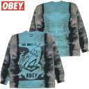 IxC OBEY MARK OF OBEY TIE DYE LONGSLEEVE TEE(u[  BLUE)IxCT OBEYT IxCOTVc OBEYOTVc IxC OBEY