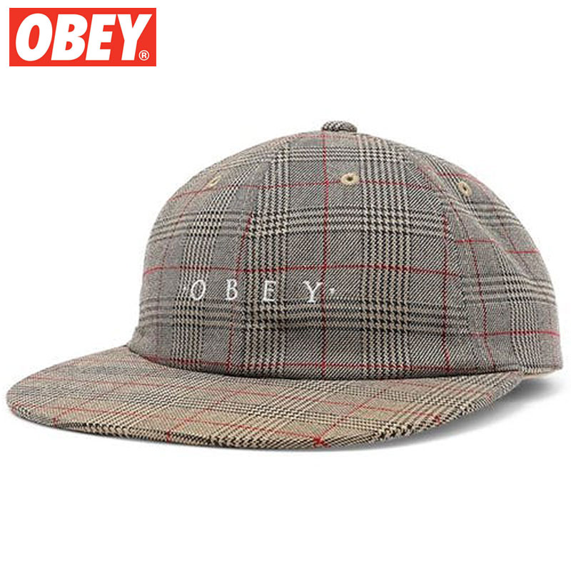 オーベイ オベイ OBEY HOLME 6 PANEL STRAPBACK(KHAKI MULTI)オベイキャップ OBEYキャップ オベイ帽子 OBEY帽子 オベイスナップバック OBEYスナップバック