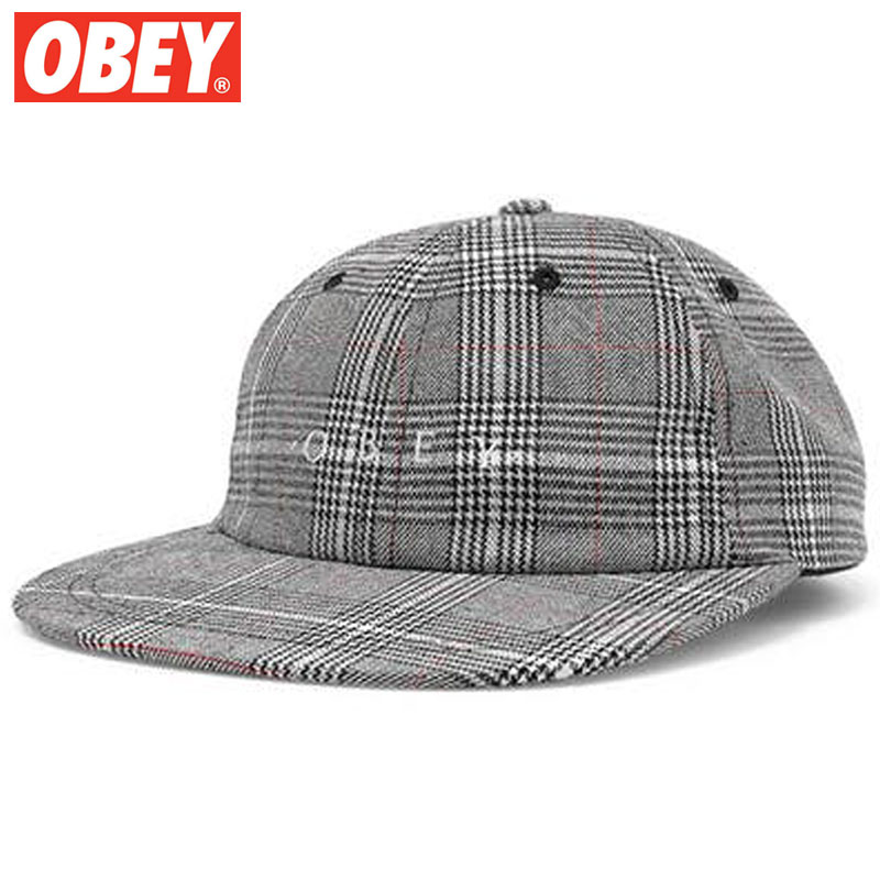 オーベイ オベイ OBEY HOLME 6 PANEL STRAPBACK(WHITE MULTI)オベイキャップ OBEYキャップ オベイ帽子 OBEY帽子 オベイスナップバック OBEYスナップバック