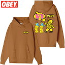 送料無料 オベイ OBEY OBEY HARDWARE DEPT HOOD(ブラウン BROWN SUGAR)オベイパーカ OBEYパーカ オベイフーディー OBEYフーディー オベイスウェット OBEYスウェット プルオーバー