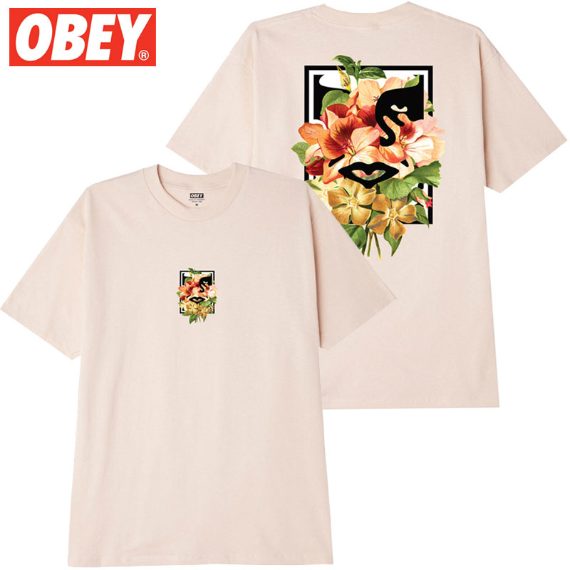 IxC OBEY FLORAL ICON TEE(x[W CREAM)IxCTVc OBEYTVc IxCeB[Vc OBEYeB[Vc