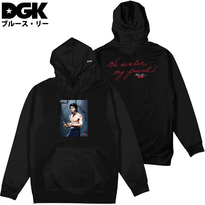 fB[W[P[ DGK x Bruce Lee FOCUSED HOODED FLEECE(ubN  BLACK)fB[W[P[p[J DGKp[J Bruce Lee u[XE[R{