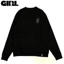 ySTCY Xg1_zK[ GIRL NATIONAL HERO EMBROIDERED CREW(ubN  BLACK)K[g[i[ GIRLg[i[ K[N[lbN GIRLN[lbN