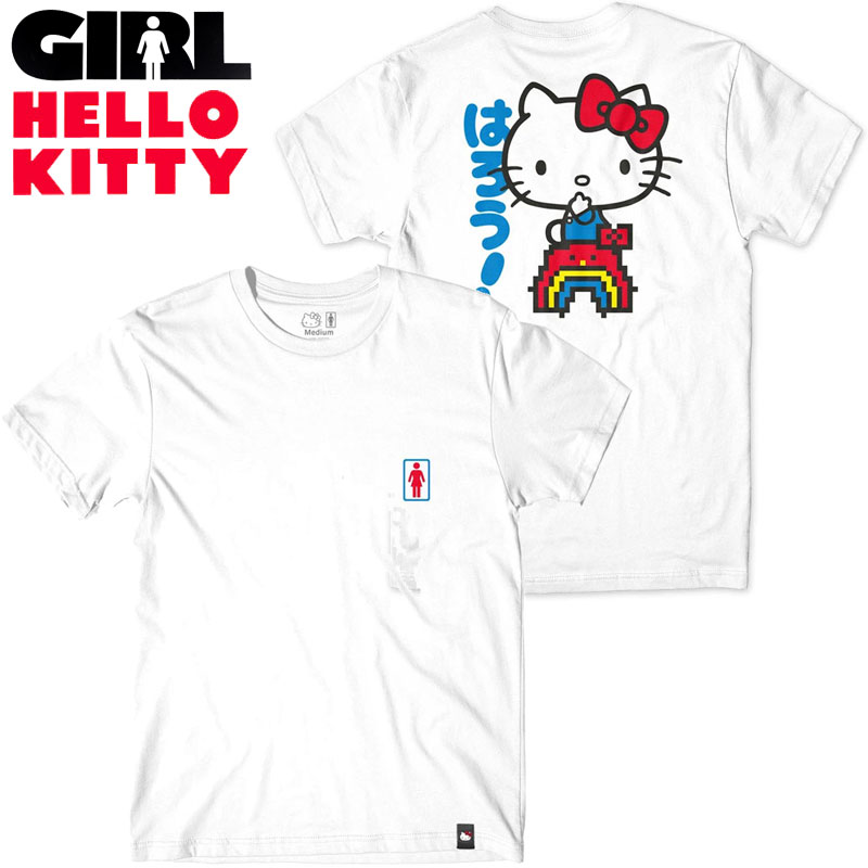 K[ GIRL RAINBOW TEE(zCg  WHITE)K[TVc GIRLTVc K[ GIRL.