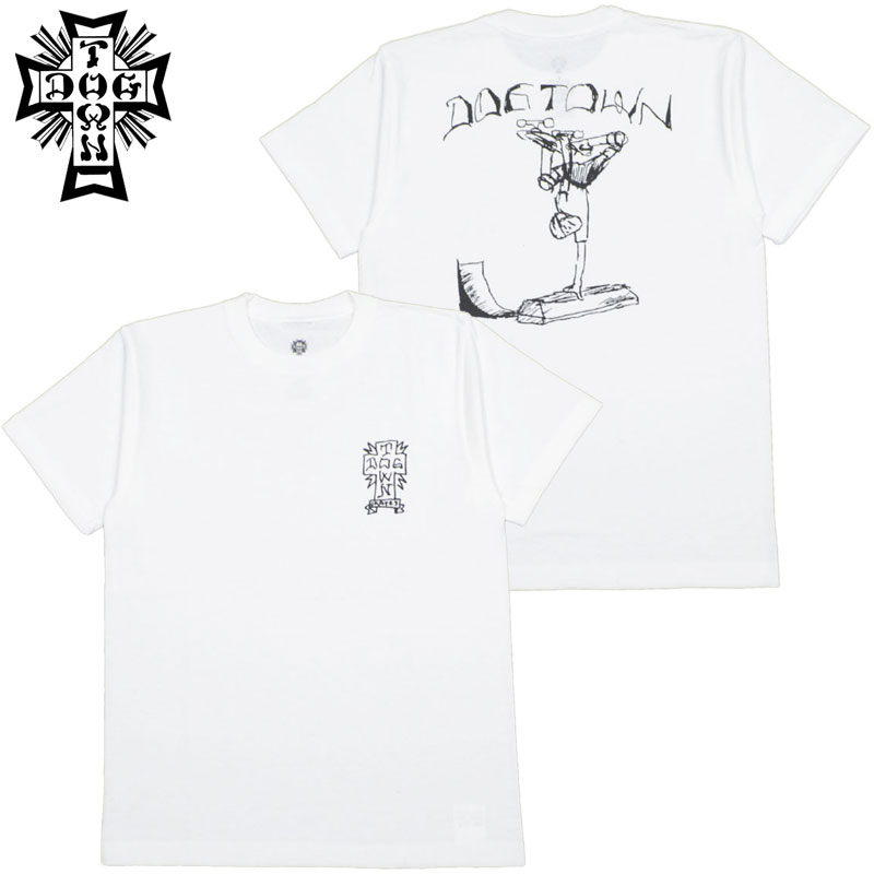 hbO^E DOGTOWN GONZ TEE(zCg  WHITE/BLACK)hbO^ETVc DOGTOWNTVc hbO^E DOGTOWN SY