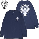 ドッグタウン DOGTOWN CROSS LOGO LONGSLEEVE(ネイビー NAVY)ドッグタウンロンT DOGTOWNロンT ドッグタウンロングスリーブ DOGTOWNロングスリーブ ドッグタウン長袖 DOGTOWN長袖