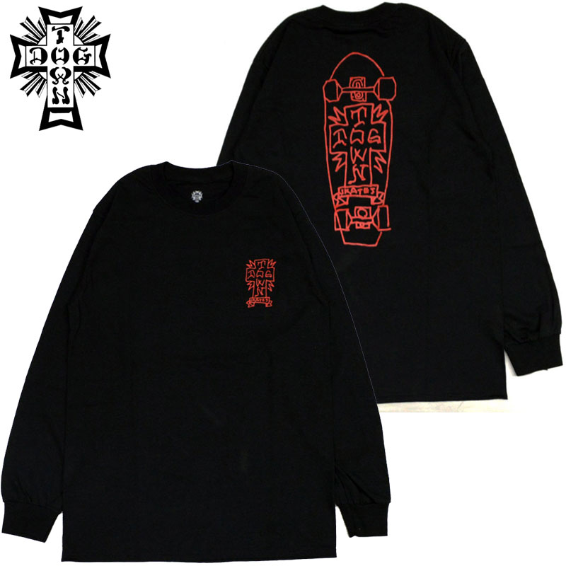 hbO^E DOGTOWN GONZ2 LONGSLEEVE(ubN  BLACK/RED)hbO^ET DOGTOWNT hbO^EOX[u DOGTOWNOX[u hbO^E DOGTOWN