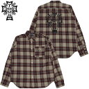 ドッグタウン DOGTOWN CROSS LOGO FLANNEL SHIRT(レッド 赤 WINE RED)ドッグタウンシャツ DOGTOWNシャツ ドッグタウン長袖シャツ DOGTOWN長袖シャツ