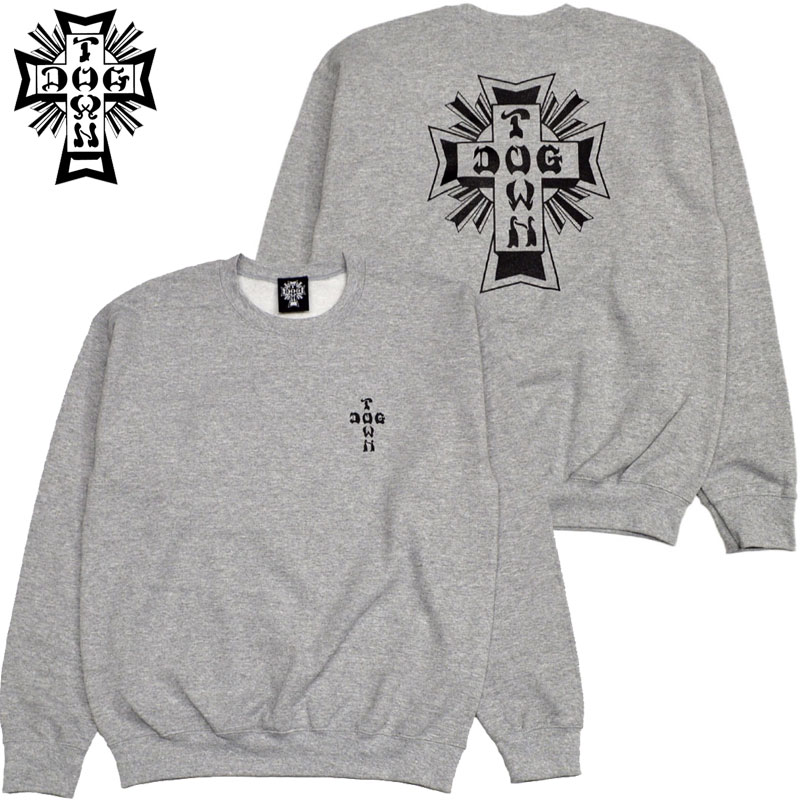 hbO^E DOGTOWN CROSS LOGO CREW SWEAT(O[ GRAY/BLACK)hbO^EXEFbg DOGTOWNXEFbg hbO^Eg[i[ DOGTOWNg[i[ hbO^EN[lbN DOGTOWNN[lbN