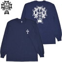 ドッグタウン DOGTOWN CROSS LOGO L/S T SHIRT ( ネイビー NAVY/WHITE ) ドッグタウンロンT DOGTOWNロンT ドッグタウンロングスリーブ DOGTOWNロングスリーブ ドッグタウン長袖 DOGTOWN長袖(4)