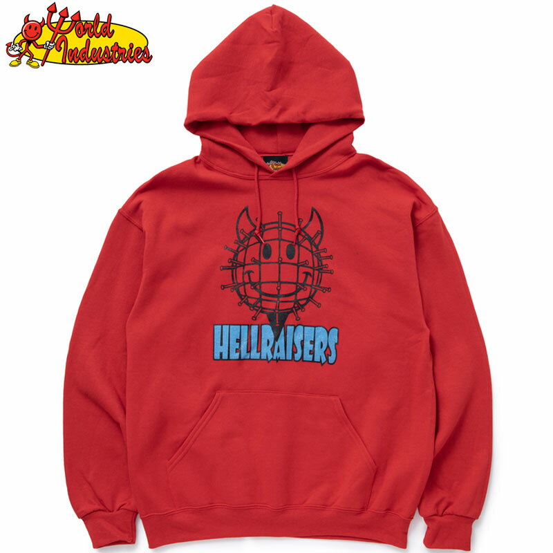  [hC_Xg[Y WORLD INDUSTRIES HELLRAISER HOODY(bh  RED)[hC_Xg[Yp[J WORLD INDUSTRIESp[J [hC_Xg[Y WORLD INDUSTRIES t[fB[