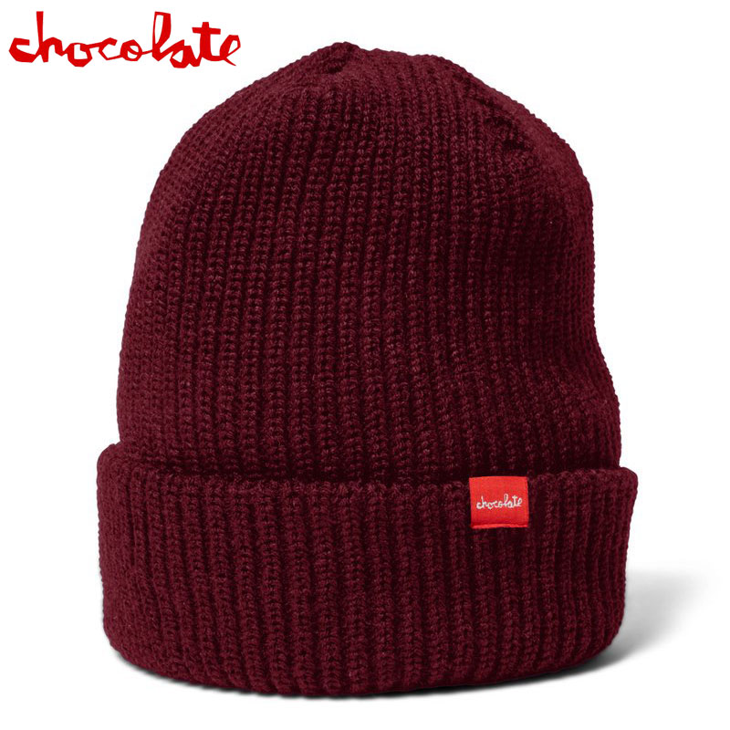 チョコレート CHOCOLATE BURGUNDY CHUNK BEANIE(BURGUNDY)チョコレートニット帽 CHOCOLATEニット帽 チョコレートビーニー CHOCOLATEビーニー チョコレート帽子 CHOCOLATE帽子