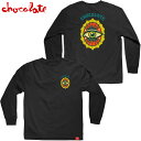 チョコレート CHOCOLATE EYE OF LOVE LONGSLEEVE(ブラック 黒 BLACK)チョコレートロンT CHOCOLATEロンT チョコレートロングスリーブ CHOCOLATEロングスリーブ CHOCOLATE長袖 チョコレート長袖