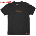 【Sサイズ ラスト1点】チョコレート CHOCOLATE OG SCRIPT TEE(ブラック 黒 BLACK)チョコレートTシャツ CHOC...