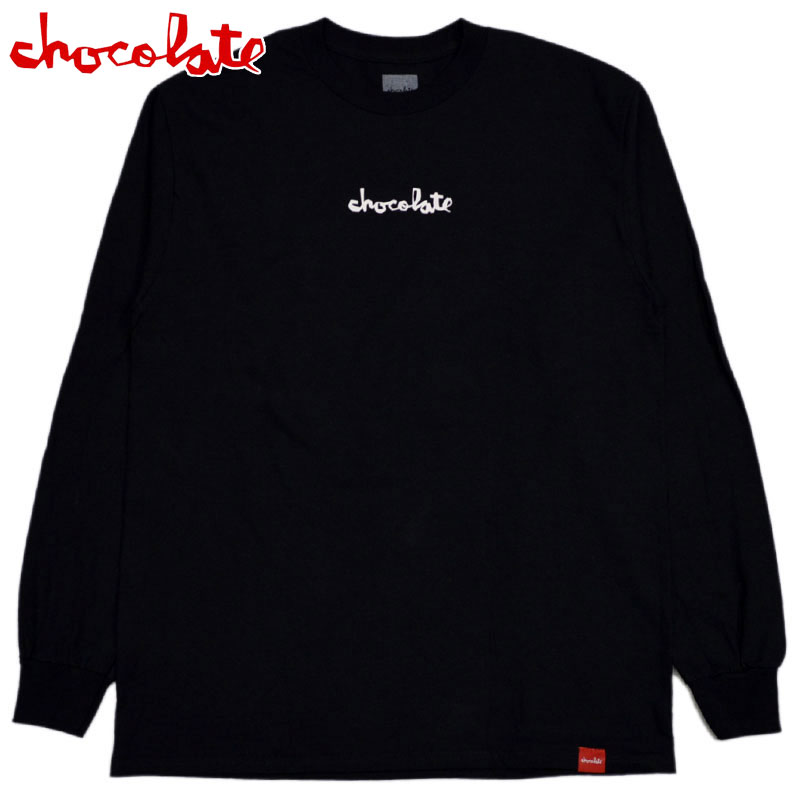 チョコレートスケートボード CHOCOLATE SKATEBOARDS CHUNK L/S TEE(ブラック 黒 BLACK)チョコレートロンT CHOCOLATEロンT チョコレートロングスリーブ CHOCOLATEロングスリーブ CHOCOLATE長袖 チョコレート長袖