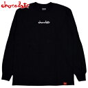 チョコレートスケートボード CHOCOLATE SKATEBOARDS CHUNK L/S TEE ( ブラック 黒 BLACK ) チョコレートロンT CHOCOLATEロンT チョコレートロングスリーブ CHOCOLATEロングスリーブ CHOCOLATE長袖 チョコレート長袖