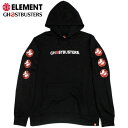 エレメント ELEMENT x GHOSTBUSTERS EIDOLON HOOD(ブラック 黒 BLACK)エレメントパーカパーカ ELEMENTパーカ エレメントプルオーバー ELEMENTプルオーバー エレメント長袖 ELEMENT長袖 ゴーストバスターズコラボ