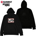 Gg ELEMENT x PLANET OF THE APES HOODIE(ubN  BLACK)Ggp[Jp[J ELEMENTp[J GgvI[o[ ELEMENTvI[o[ Gg ELEMENT ̘fR{ f