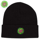 サンタクルーズ SANTA CRUZ スライムボール SLIME BALLS SB LOGO BEANIE(ブラック 黒 BLACK)スライムボールビーニー SLIME BALLSビーニー スライムボールニット帽 SLIME BALLSニット帽 スライムボール帽子 SLIME BALLS帽子