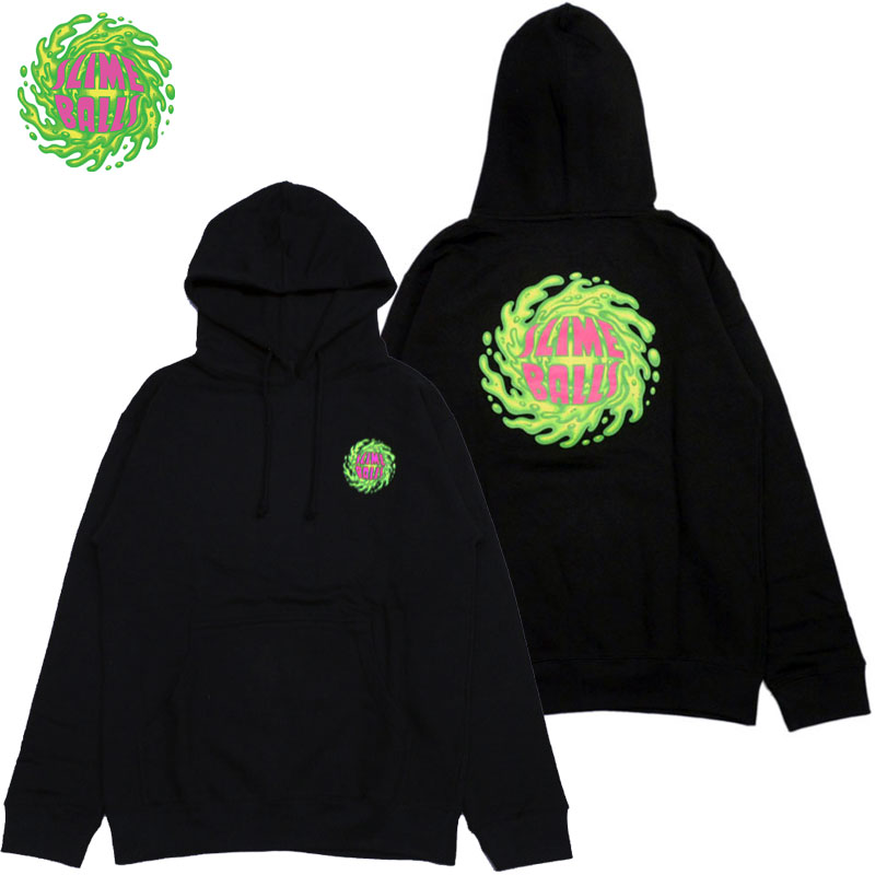 T^N[Y SANTA CRUZ XC{[ SLIME BALLS SLIME SB LOGO PULLOVER HOOD(ubN  BLACK)XC{[p[J[ SLIME BALLSp[J[ XC{[t[fB[ SLIME BALLSt[fB[