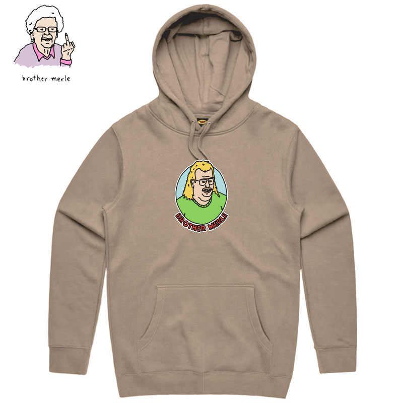 【XLサイズ ラスト1点】ブラザーマール BROTHER MERLE MERLE 1999 HOODIE ( カーキ KHAKI ) ブラザーマールパーカ BROTHER MERLEパーカ ブラザーマールプルオーバー BROTHER MERLEプルオーバー BROTHER MERLE長袖 ブラザーマール長袖
