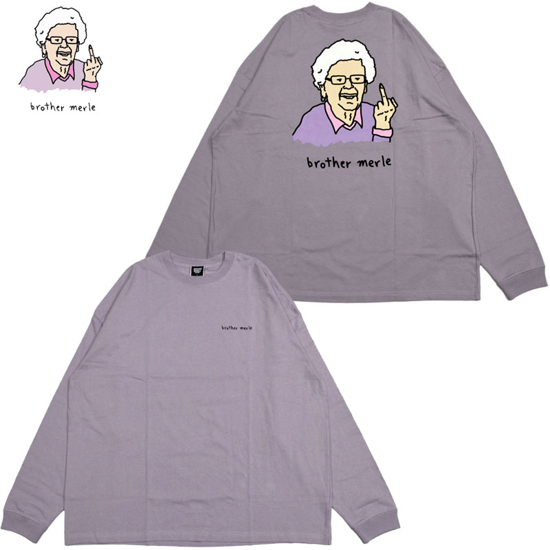 uU[}[ BROTHER MERLE BETTY 3.0 BIG SILHOUETTE L/S T-SHIRT(p[v  PURPLE)uU[}[T BROTHER MERLET uU[}[eB[ BROTHER MERLEeB[ ΂ rbOVGbg