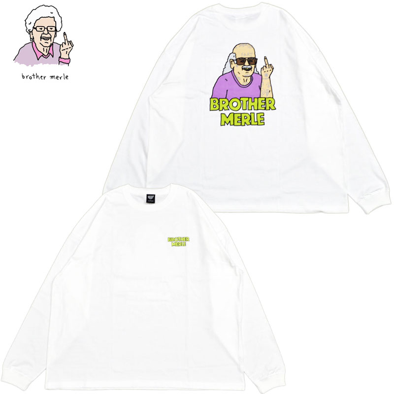 uU[}[ BROTHER MERLE LLOYD BIG SILHOUETTE L/S T-SHIRT(zCg  WHITE)uU[}[T BROTHER MERLET uU[}[eB[ BROTHER MERLEeB[ ΂ rbOVGbg