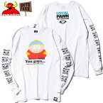 【Lサイズ ラスト1点】トイマシーン TOY MACHINE TMxSOUTHPARK COLLABO STAN LONG TEE(ホワイト 白 WHITE)トイマシーンロンT TOY MACHINEロンT SOUTHPARKコラボ サウスパーク スタン・マーシュ