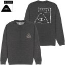 ポーラー POLER SCRIBBLE CREW(CHARCOAL HEATHER)ポーラースウェット POLERスウェット ポーラートレーナー POLERトレーナー クルーネック