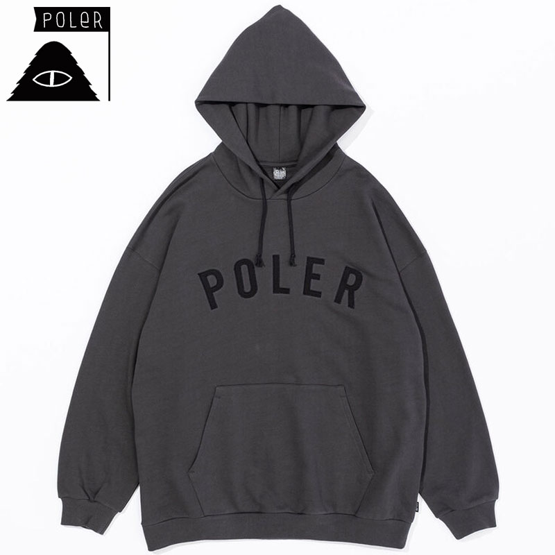  |[[ POLER STATE APPLIQUE HOOD(O[ CHARCOAL GRAY)|[[p[J POLERp[J |[[vI[o[ POLERvI[o[ XEFbg t[fB[ HOODIE AbvP