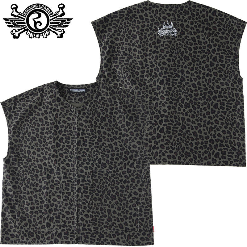 楽天WARP WEB SHOP 楽天市場店【Mサイズ ラスト1点】送料無料 ローリングクレイドル ROLLING CRADLE GARA VEST（LEOPARD）ローリングクレイドルベスト ROLLING CRADLEベスト セットアップ