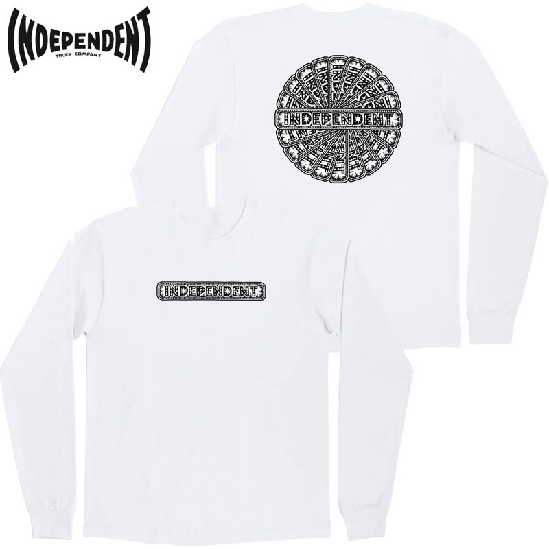 CfByfg INDEPENDENT HUSKY REVOLVE L/S REGULAR T-SHIRT(zCg  WHITE)INDEPENDENTT CfByfgT INDEPENDENTeB[ CfByfgeB[