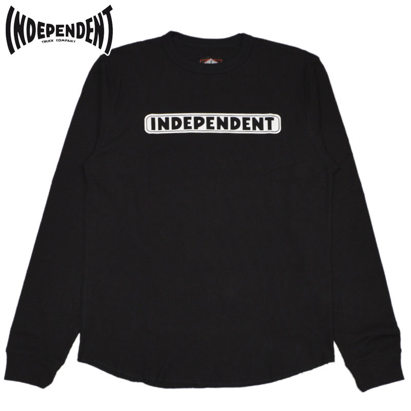  CfByfg INDEPENDENT BAR LOGO L/S THERMAL TOP(ubN  BLACK)INDEPENDENTT CfByfgT INDEPENDENTeB[ CfByfgeB[ btn