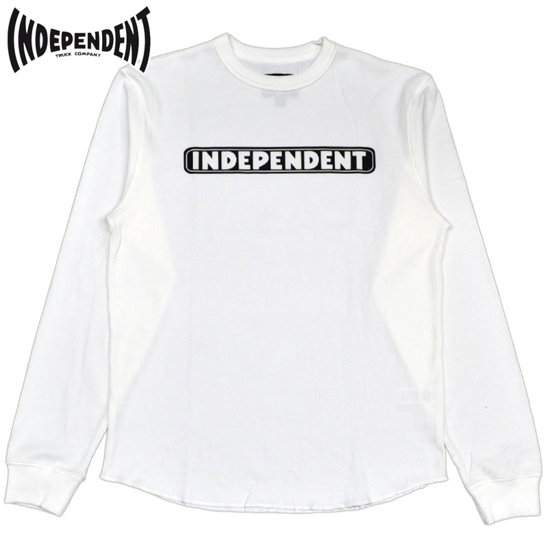  CfByfg INDEPENDENT BAR LOGO L/S THERMAL TOP(zCg  WHITE)INDEPENDENTT CfByfgT INDEPENDENTeB[ CfByfgeB[ btn