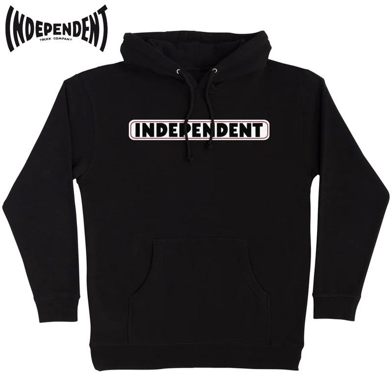  CfByfg INDEPENDENT BAR LOGO P/O HOODED(ubN  BLACK)INDEPENDENTp[J CfByfgp[J INDEPENDENTt[fB[ CfByfgt[fB[