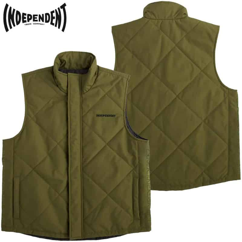  CfByfg INDEPENDENT HOLLOWAY VEST PUFFER TOP(O[ OLIVE)INDEPENDENTxXg CfByfgxXg INDEPENDENTWPbg CfByfgWPbg