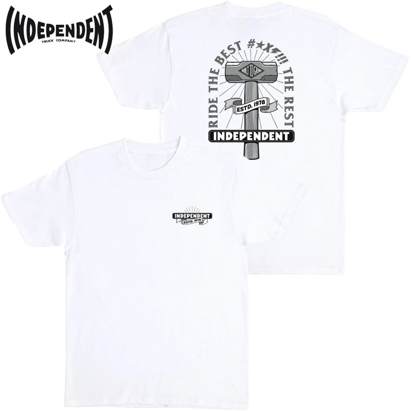 CfByfg INDEPENDENT RTB SLEDGE S/S T-SHIRTS(zCg  WHITE)INDEPENDENTTVc CfByfgTVc INDEPENDENT CfByfg