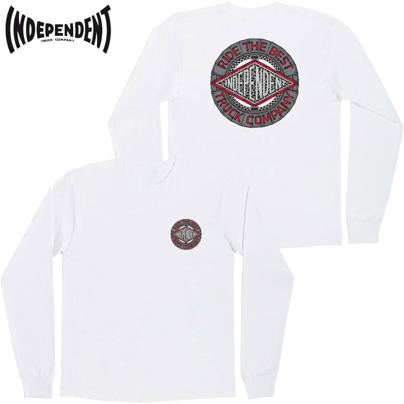 CfByfg INDEPENDENT MAKO TILE SUMMIIT L/S T-SHIRTS(zCg  WHITE)INDEPENDENTT CfByfgT INDEPENDENT CfByfg