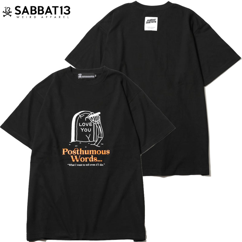 サバトサーティーン SABBAT13 POSTHUMOUS T(ブラック 黒 BLACK)SABBAT13Tシャツ サバトサーティーンティーシャツ SABBAT13ティーシャツ サバト
